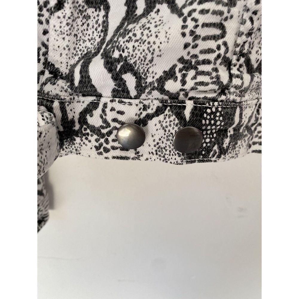 Frame Jacket Small Gris Multi Python Animal Print… - image 7